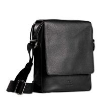 Men's Leather Shoulder Bag 7.Dots Earth 60-103BLK L Black