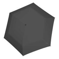 Ομπρέλα mini σπαστή μονόχρωμη γκρι Knirps US.050 Ultra Light Slim Manual Folding Umbrella Dark Grey