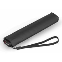 Ομπρέλα mini σπαστή μονόχρωμη γκρι Knirps US.050 Ultra Light Slim Manual Folding Umbrella Dark Grey