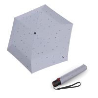 Ομπρέλα σπαστή αυτόματο άνοιγμα - κλείσιμο σιέλ Knirps U.200 Ultra Light Slim Duomatic Folding Umbrella 2Sprey Blue