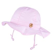Summer Cotton Flapper Hat With UV Protection Tutu Pink