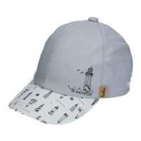 Boys' Summer Cotton Cap Tutu Lighthouse Light Grey - White