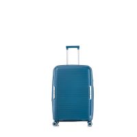 Βαλίτσα σκληρή επεκτάσιμη μικρή μπλε με 4 ρόδες RCM 184 20''