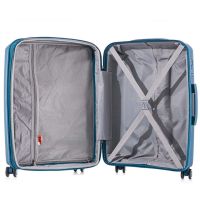 Βαλίτσα σκληρή επεκτάσιμη μικρή μπλε με 4 ρόδες RCM 184 20''