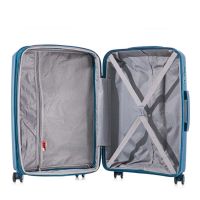 Βαλίτσα σκληρή επεκτάσιμη μεσαία μπλε με 4 ρόδες RCM 184 24''