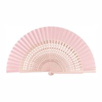 Wooden Perforated Fan Joseblay Pink