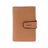 Women's Vertical Leatrher Wallet LaVor 6038 Salmon