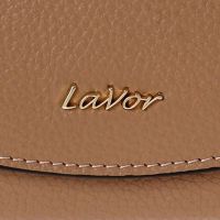 Πορτοφόλι δερμάτινο γυναικείο μπεζ LaVor 6039