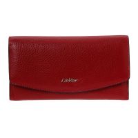 Women's  Horizontal Leather Wallet LaVor 6039 Red