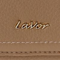 Πορτοφόλι δερμάτινο γυναικείο μπεζ LaVor 6046
