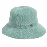 Women's Straw Bucket Hat Light Blue