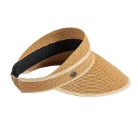 Καπέλο γείσο γυναικείο ψάθινο μπεζ  Women's Straw Visor Beige