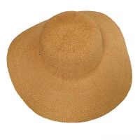 Καπέλο πλατύγυρο γυναικείο ψάθινο κάμελ  Women's Straw Hat Camel