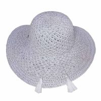 Women's Summer Adjustable Straw Hat Light Grey