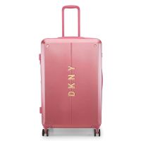 Large Hard Expandable Luggage With 4 Wheels DKNY NYC 28'' Pink