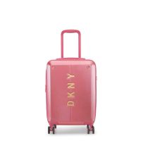 Βαλίτσα σκληρή μικρή επεκτάσιμη ροζ με 4 ρόδες DKNY NYC Upright 20'' Pink