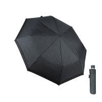 Ομπρέλα ανδρική σπαστή αυτόματη γκρι ριγέ Pierre Cardin Automatic Folding Umbrella Striped Grey