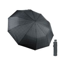Ομπρέλα ανδρική σπαστή αυτόματη γκρι καρώ Pierre Cardin Automatic Folding Umbrella Checked Grey