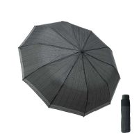 Men's Manual Folding Umbrella Pierre Cardin Petit Check Grey