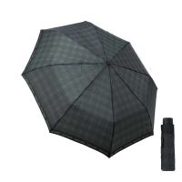 Ομπρέλα ανδρική σπαστή χειροκίνητη γκρι καρώ Pierre Cardin Manual Folding Umbrella Check Grey