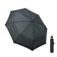 Automatic Open - Close Folding Umbrella Pierre Cardin Checked Grey