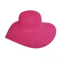 Καπέλο γυναικείο ψάθινο φούξια καλοκαιρινό Women's Straw Hat Fuchsia
