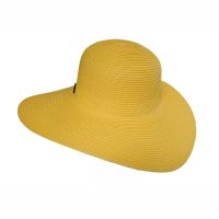 Καπέλο γυναικείο ψάθινο κίτρινο καλοκαιρινό Women's Straw Hat Yellow