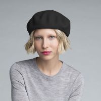 Καπέλο μπερές μάλλινος μαύρος Kangol Wool Anglobasque Beret Black