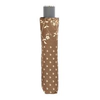 Manual Folding Umbrella Pierre Cardin Logo Dots Brown