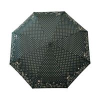 Manual Folding Umbrella Pierre Cardin Logo Dots Green
