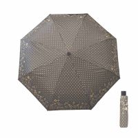 Manual Folding Umbrella Pierre Cardin Logo Dots Grey