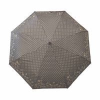 Manual Folding Umbrella Pierre Cardin Logo Dots Grey