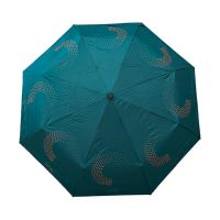 Ομπρέλα σπαστή γυναικεία χειροκίνητη πετρόλ Pierre Cardin Manual Folding Umbrella Semicircle Petrol