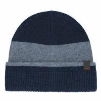 Σκούφος πλεκτός δίχρωμος μπλε - γκρι Chaos Mika Beanie Navy