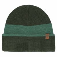 Σκούφος πλεκτός δίχρωμος λαδί - πράσινο Chaos Mika Beanie Olive
