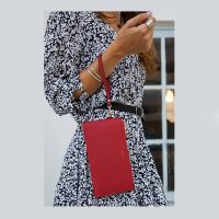 Πορτοφόλι δερμάτινο γυναικείο κόκκινο LaVor 6047