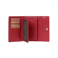 Πορτοφόλι δερμάτινο γυναικείο κόκκινο LaVor 6071