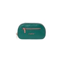 Women's  Horizontal Leather Coins Pouch - Key Holder LaVor 6095 Petrol