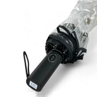 Ομπρέλα γυναικεία σπαστή διάφανη αυτόματο άνοιγμα - κλείσιμο Guy Laroche