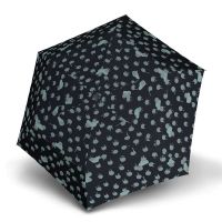 Ομπρέλα mini σπαστή μαύρη Knirps US.050 Ultra Light Slim Manual Folding Umbrella Rainyday Black