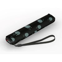 Ομπρέλα mini σπαστή μαύρη Knirps US.050 Ultra Light Slim Manual Folding Umbrella Rainyday Black