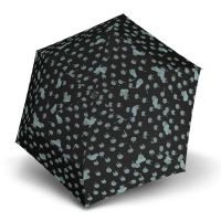 Ομπρέλα σπαστή αυτόματο άνοιγμα - κλείσιμο μαύρη Knirps U.200 Ultra Light Slim Duomatic Folding Umbrella Rainyday Black