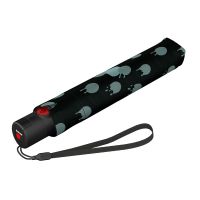 Ομπρέλα σπαστή αυτόματο άνοιγμα - κλείσιμο μαύρη Knirps U.200 Ultra Light Slim Duomatic Folding Umbrella Rainyday Black