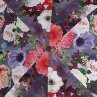 Ομπρέλα σπαστή φλοράλ με αυτόματο άνοιγμα - κλείσιμο Knirps T.200 Medium  Duomatic Paradise