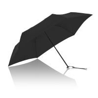 Ομπρέλα mini σπαστή μονόχρωμη μαύρη Knirps X4U Ultra Light Slim Manual Folding Umbrella Black