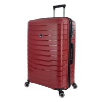 Βαλίτσα σκληρή μεγάλη επεκτάσιμη  βυσσινί με 4 ρόδες Rain RB80134 75cm