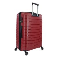 Βαλίτσα σκληρή μεγάλη επεκτάσιμη  βυσσινί με 4 ρόδες Rain RB80134 75cm