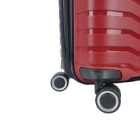 Βαλίτσα σκληρή μεγάλη επεκτάσιμη  βυσσινί με 4 ρόδες Rain RB80134 75cm