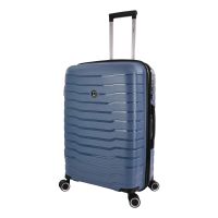 Βαλίτσα σκληρή μεσαία επεκτάσιμη μπλε με 4 ρόδες Rain RB80134 65cm