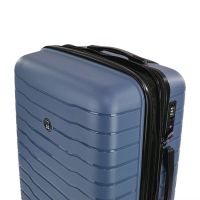 Βαλίτσα σκληρή μεγάλη επεκτάσιμη μπλε με 4 ρόδες Rain RB80134 75cm